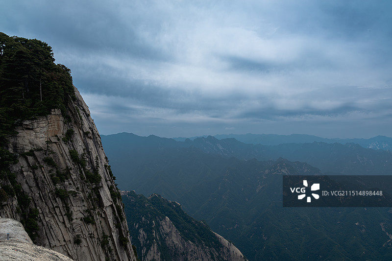 陕西旅游五岳天险西岳华山图片素材