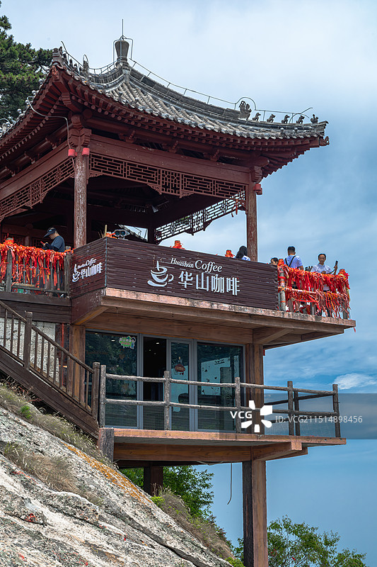 陕西旅游五岳天险西岳华山图片素材