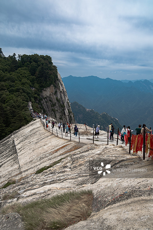 陕西旅游五岳天险西岳华山图片素材