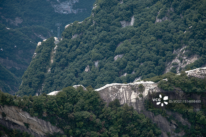 陕西旅游五岳天险西岳华山图片素材