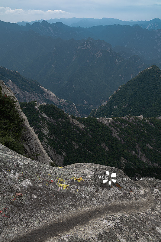 陕西旅游五岳天险西岳华山图片素材