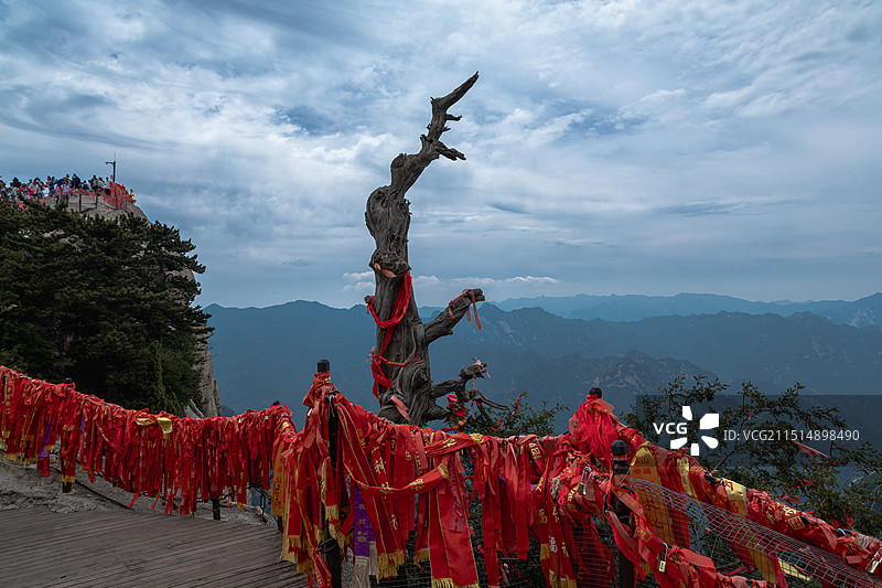 陕西旅游五岳天险西岳华山图片素材
