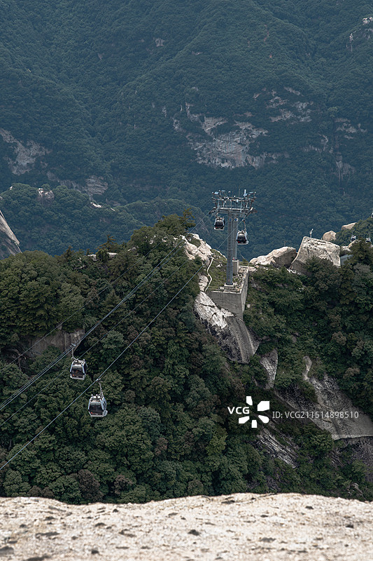 陕西旅游五岳天险西岳华山图片素材