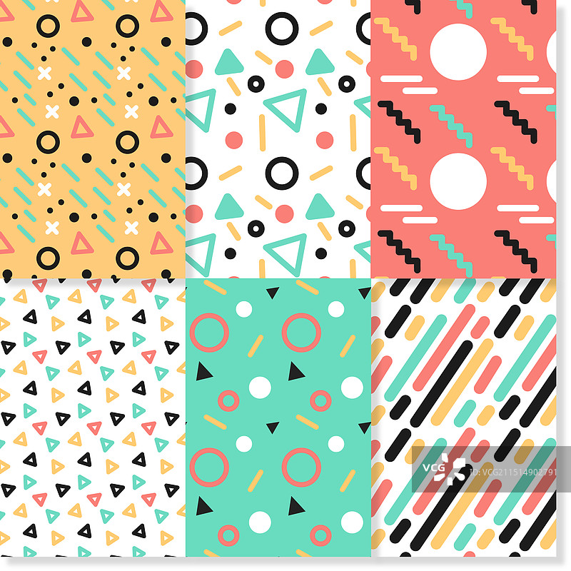 孟菲斯图案合集图片素材