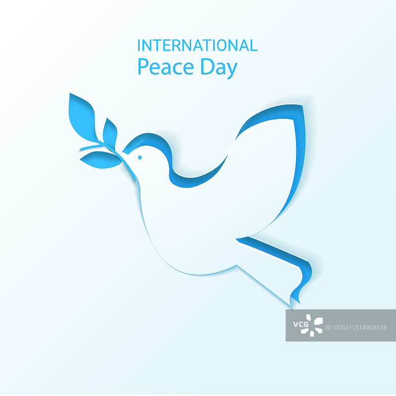 纸质风格国际和平日图片素材