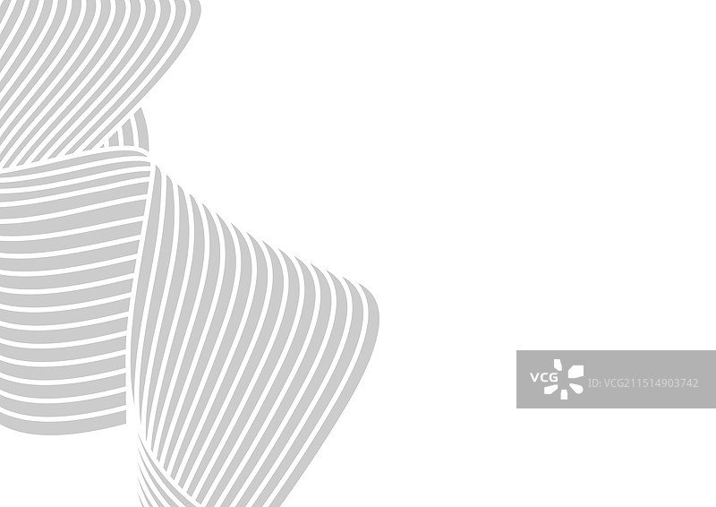 白色背景上的波浪线组合图片素材