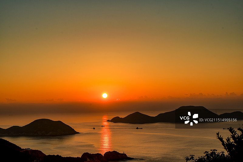 石塘千年曙光碑 日出 日落 夕阳 暮色图片素材