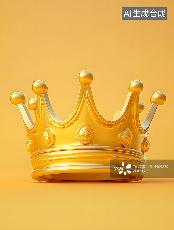 【AI数字艺术】一个3d皇冠图片素材