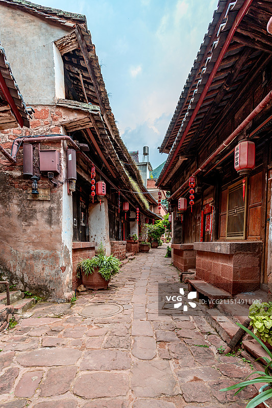 楚雄州禄丰县黑井古镇道路图片素材