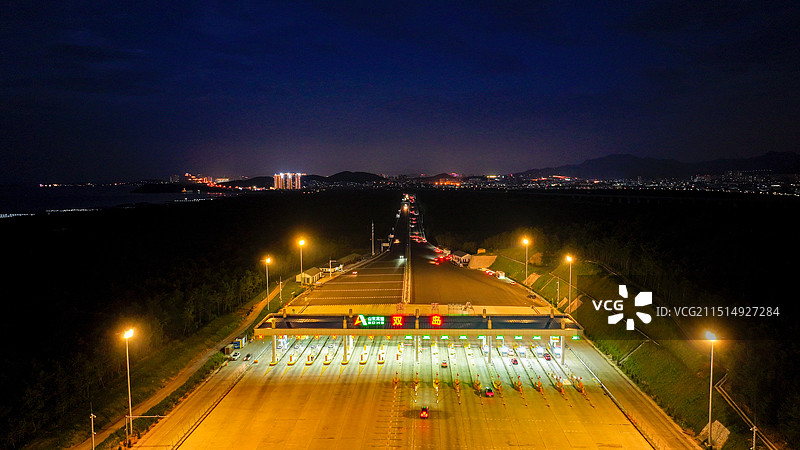 荣乌高速双岛收费站图片素材