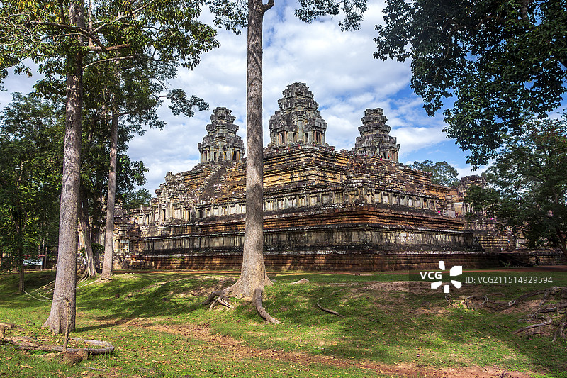 柬埔寨暹粒吴哥古迹茶胶寺图片素材