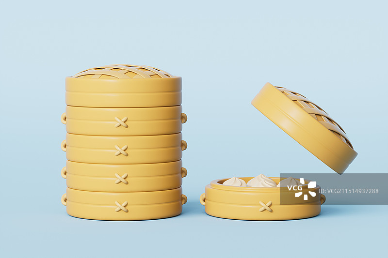 中国风美食包子馒头图片素材