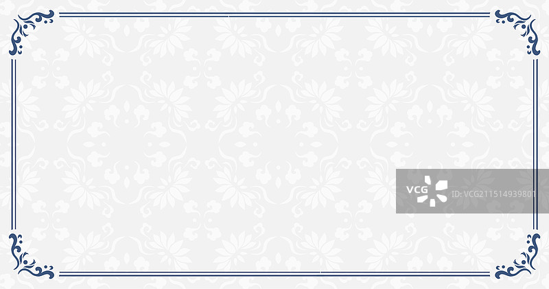 蓝色浅色边框背景图片素材