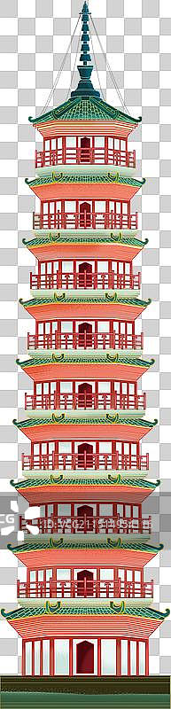 德庆三元塔风景建筑图片素材