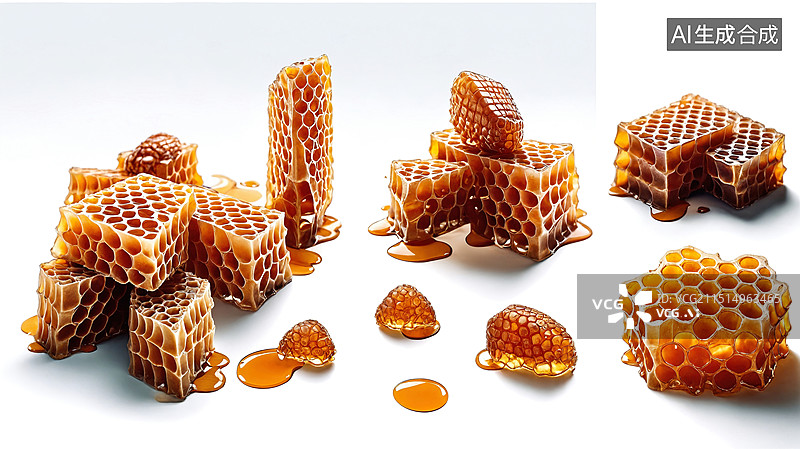 【AI数字艺术】蜜蜂的馈赠图片素材