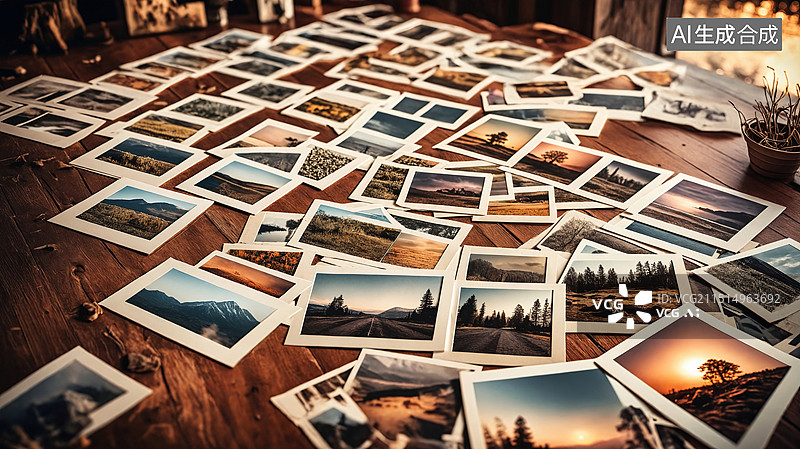 【AI数字艺术】时光回忆的照片图片素材