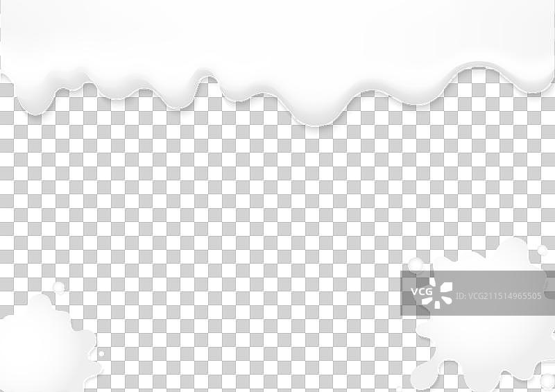 蓝色背景上的牛奶飞溅图片素材