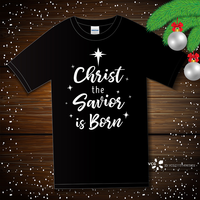 印有救世主基督的T恤图片素材