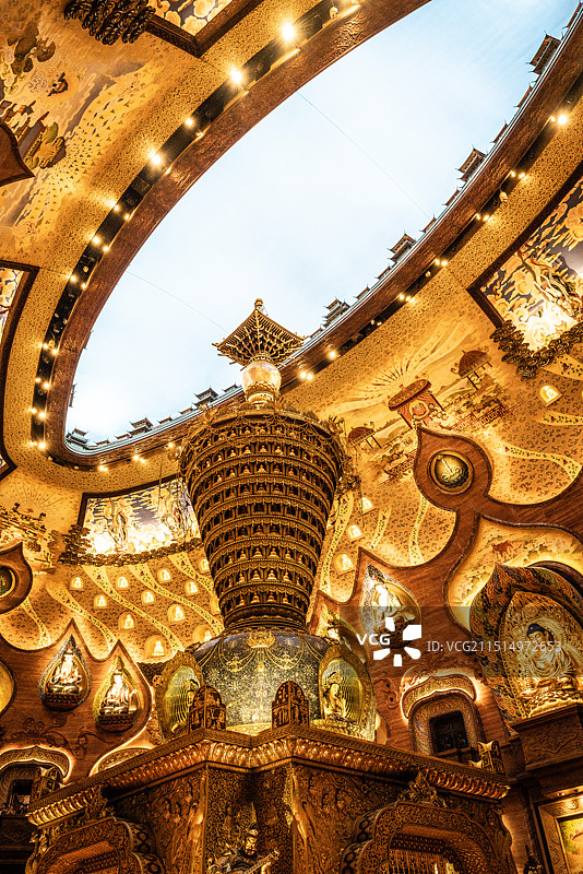 南京牛首山室内图图片素材