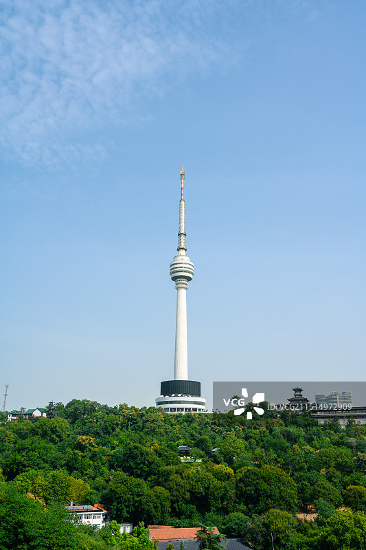 湖北省武汉龟山电视塔图片素材