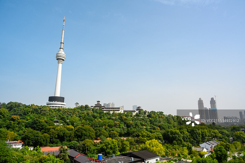 湖北省武汉龟山电视塔图片素材