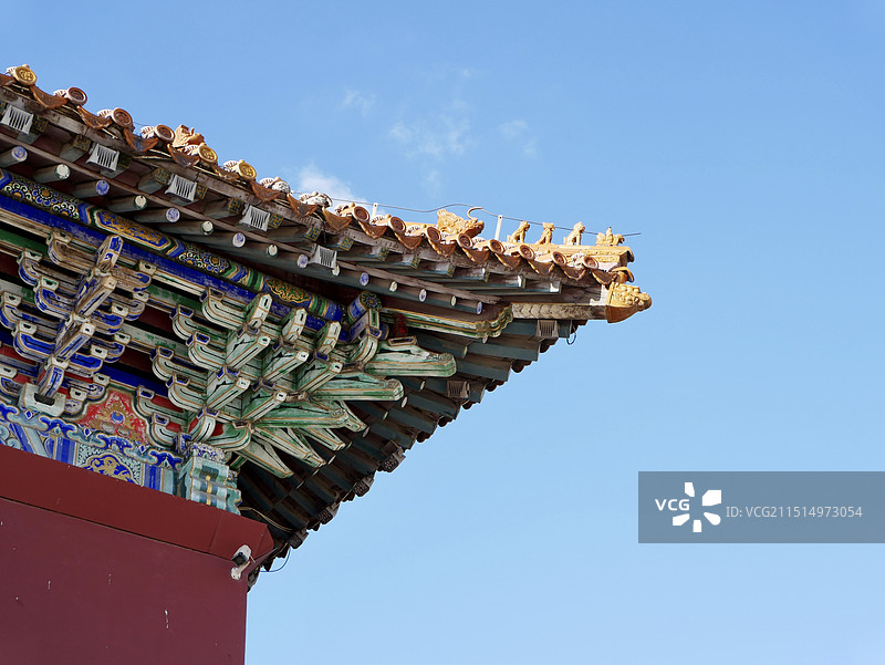 公园里的古建筑图片素材