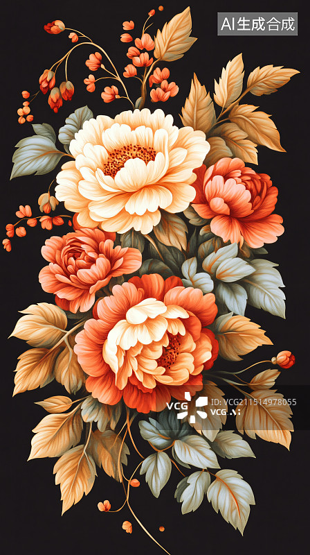 【AI数字艺术】精致的花卉图片素材