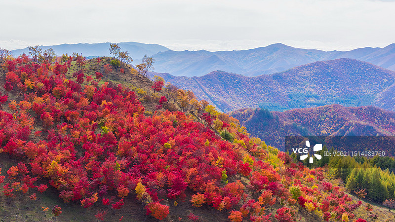 长白山秋天的风景图片素材