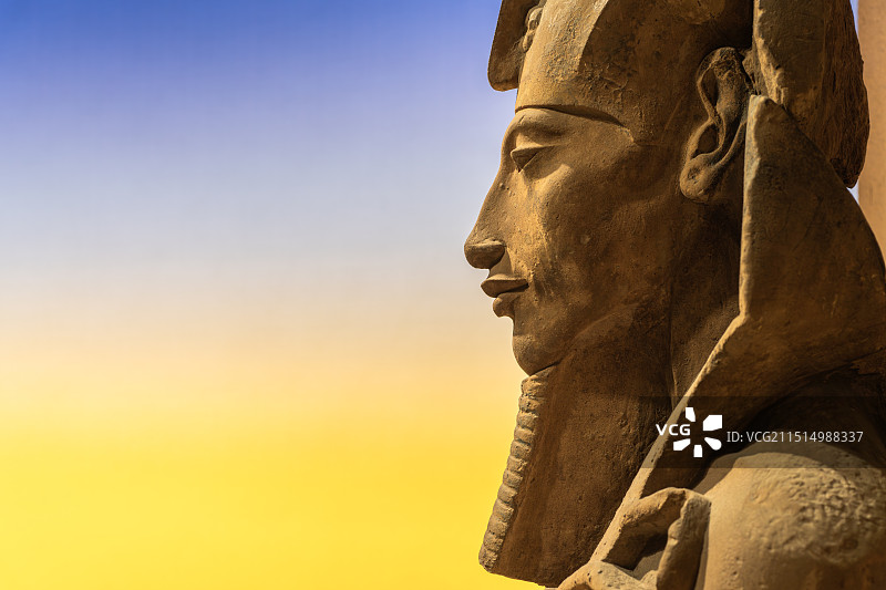 古埃及法老雕像图片素材