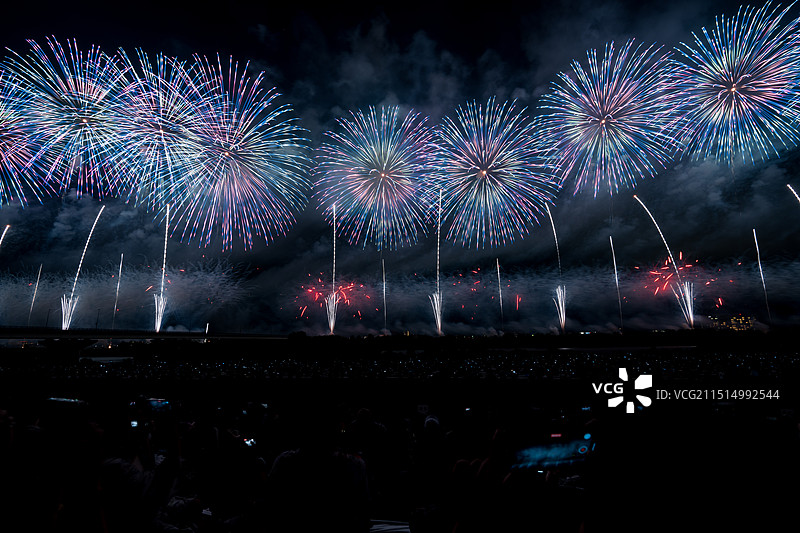 日本长冈花火大会图片素材