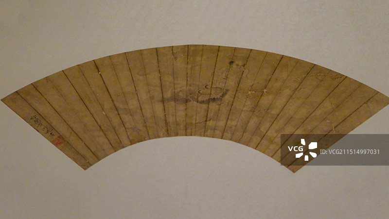 中国云南昆明市博物馆馆藏文物，清代云南名家扇面，清代花鸟扇面，清代人物扇面，水墨人物扇面图片素材