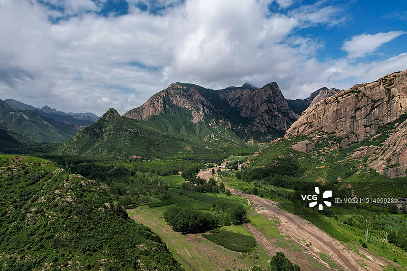 河北省丰宁满族自治县喇嘛山航拍图片素材