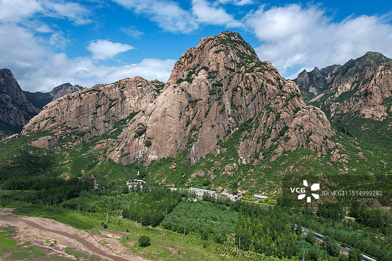 河北省丰宁满族自治县喇嘛山航拍图片素材