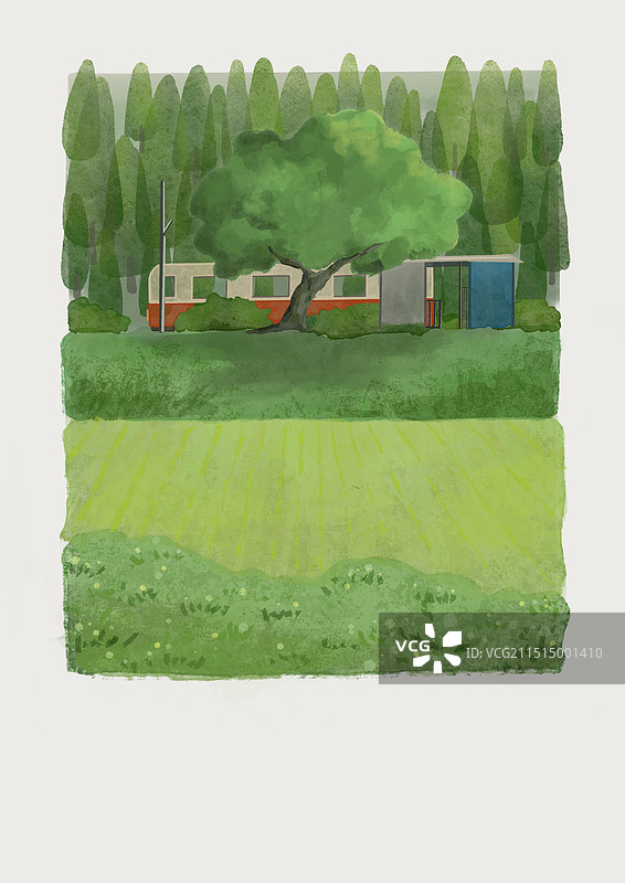 乡村站台图片素材