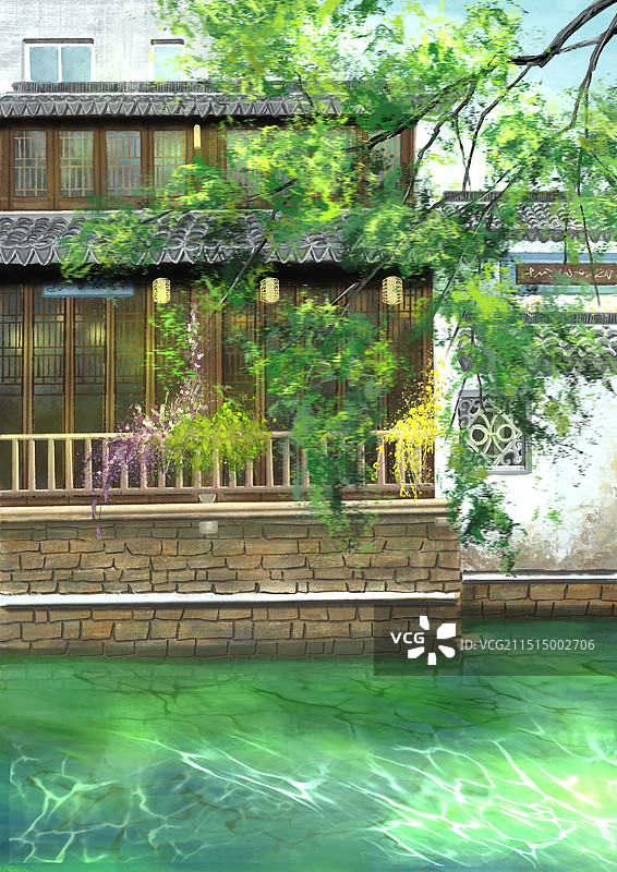 一辈子值得一去的苏州平江路图片素材