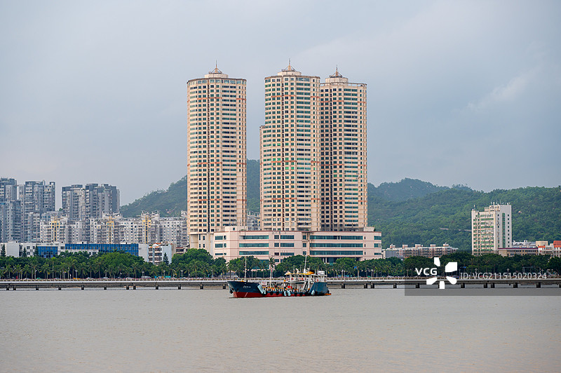 珠海情侣路沿海风光图片素材