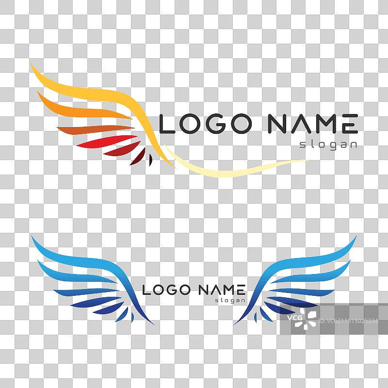 猎鹰鹰鸟标志模板图标图片素材