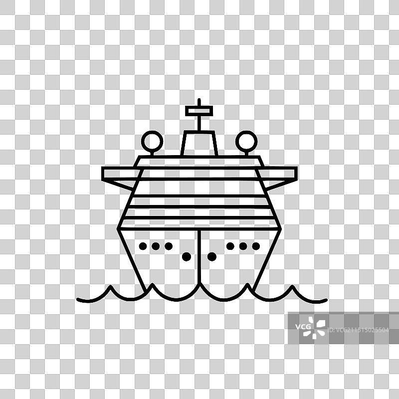 邮轮图标图片素材