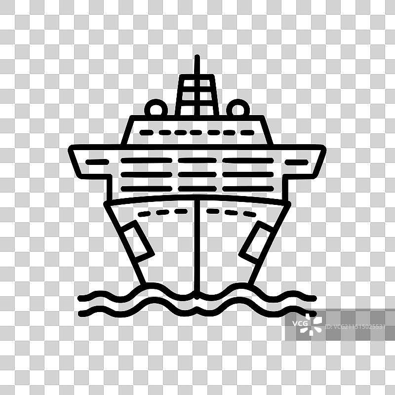 邮轮图标图片素材