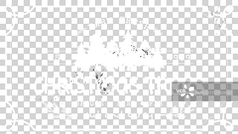 圣诞树农场复古标牌图片素材