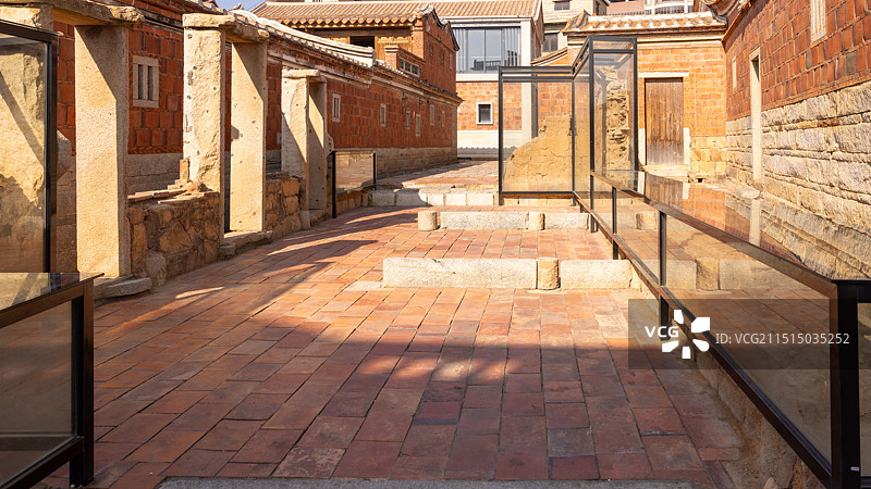 福建省晋江市梧林古村落闽南官式大厝图片素材