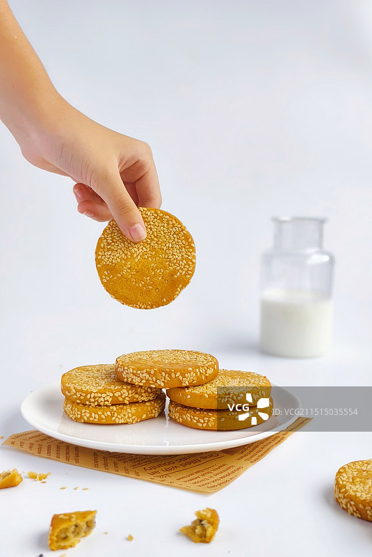 芝麻饼图片素材