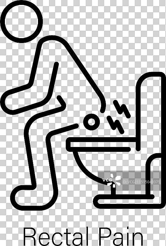 直肠疼痛图片素材