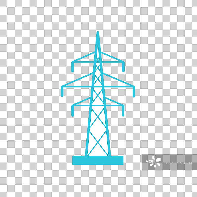 电力传输铁塔图标图片素材