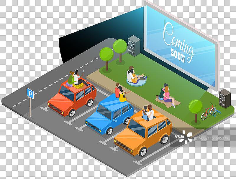 2.5D户外场景示意图图片素材