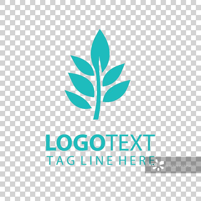 绿叶标志图片素材