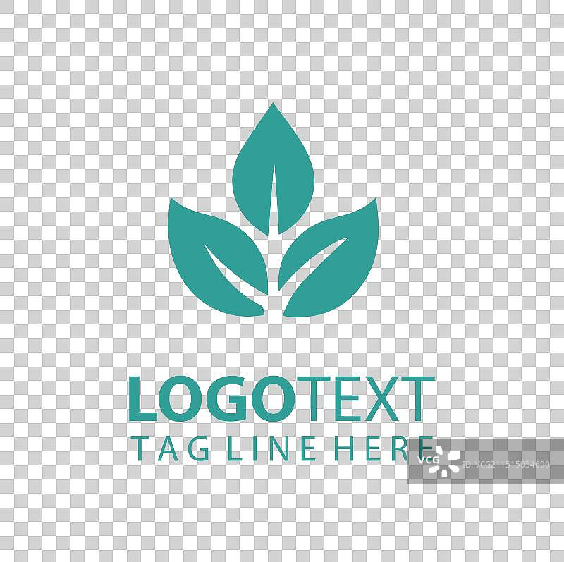 绿叶标志图片素材