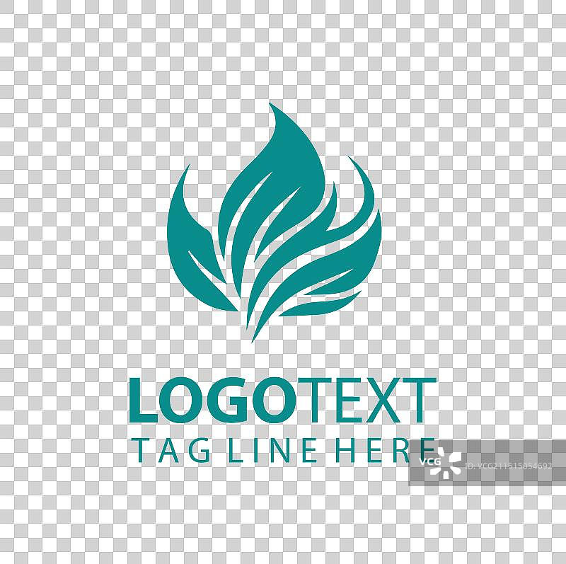 绿叶标志图片素材