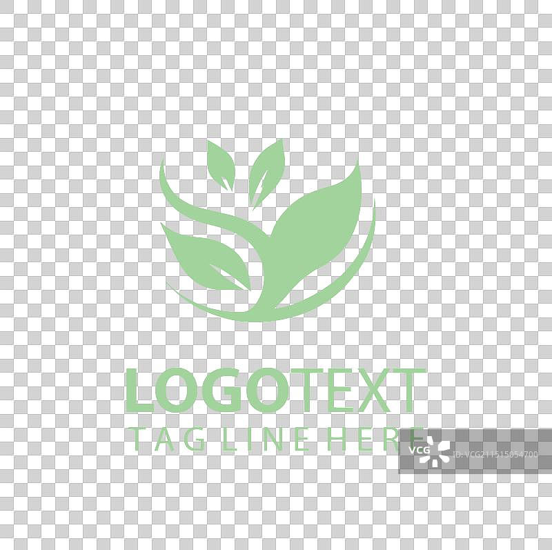 绿叶标志图片素材