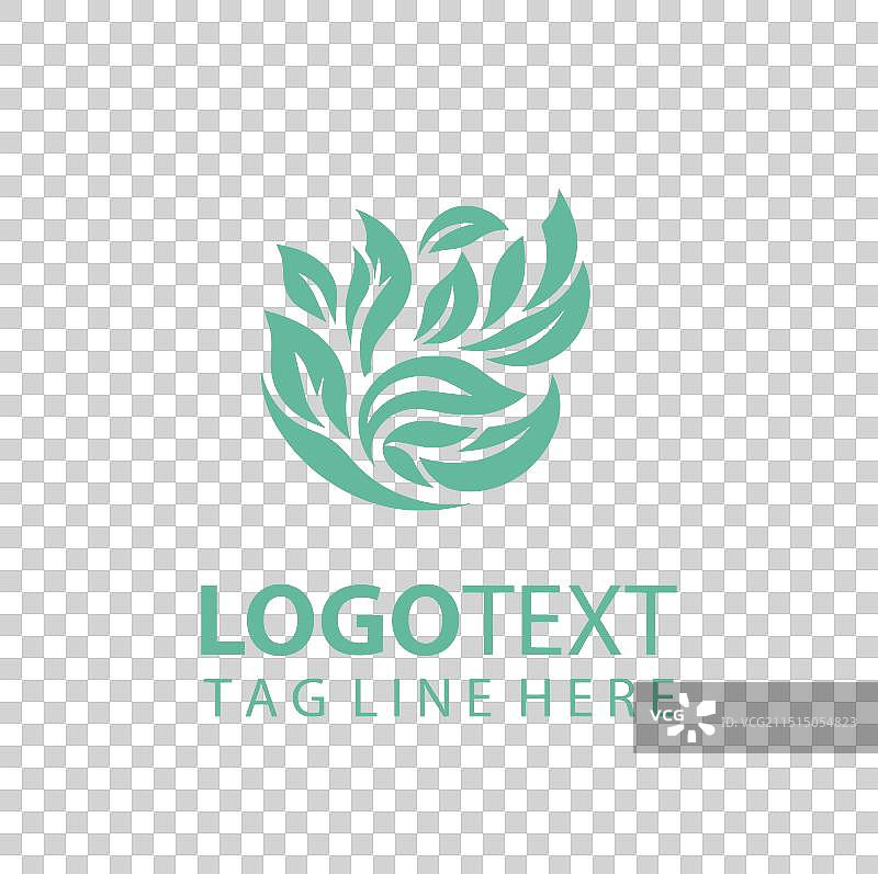 绿叶标志图片素材